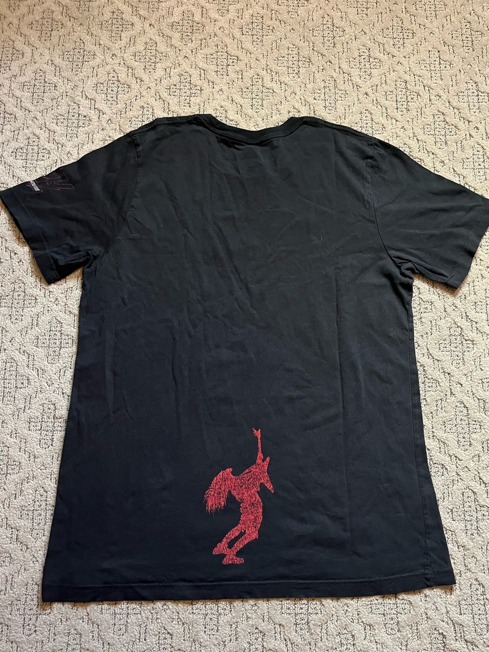 🎸 '19 Dimeb*g Darrell Pantera Band Guitarist Double Side Flame Arm Tag Soft Tee - Picture 4 of 16